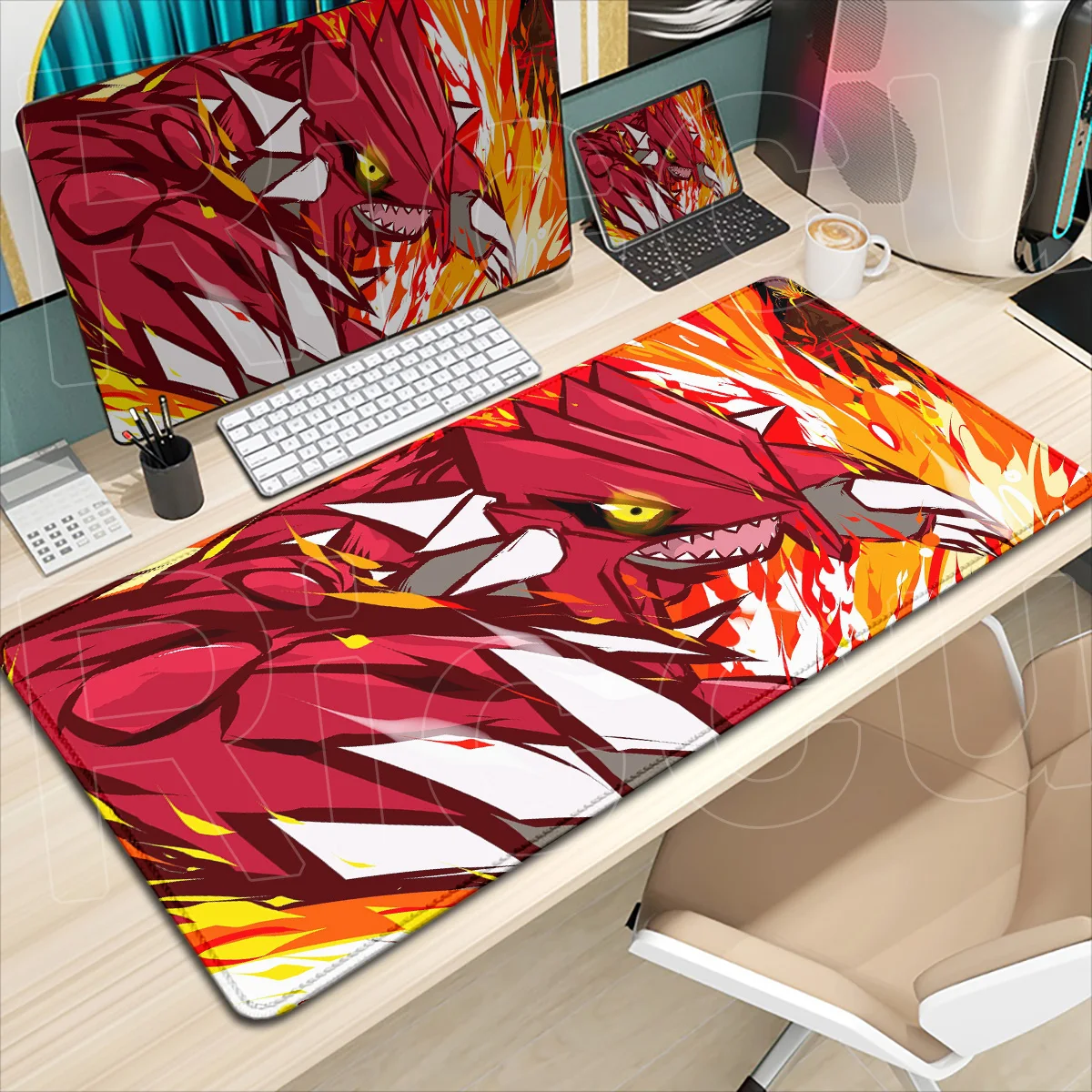 HD Printing Rubber Laptop Keyboard Mats Office Large Home Decor Carpet XXL Speed Pokemon Groudon Gaming Mouse Pad PC Accessories