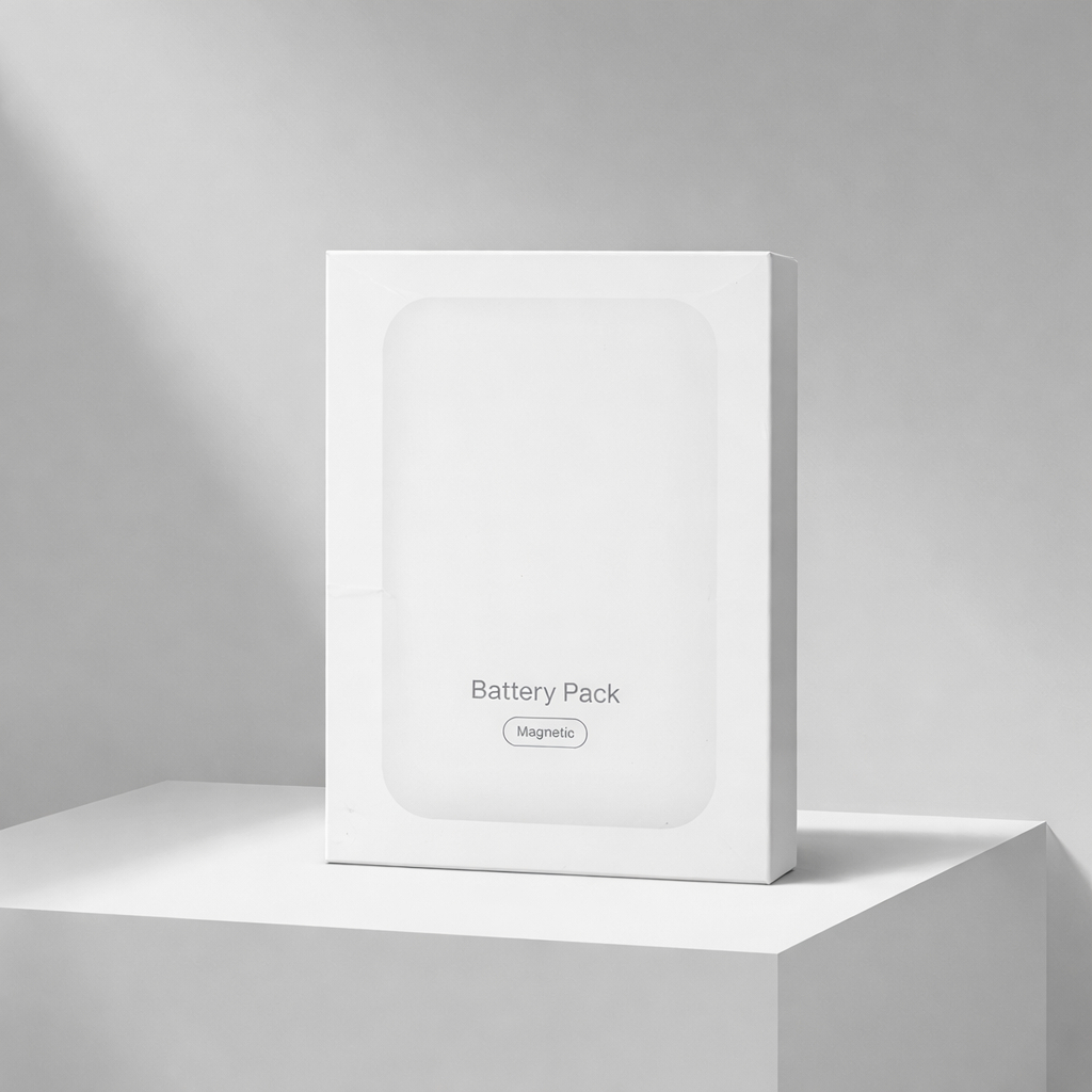 Power Bank Magnético Sem Fio 3000mAh – Carregador Portátil por Indução Magsafe para iPhone e Android