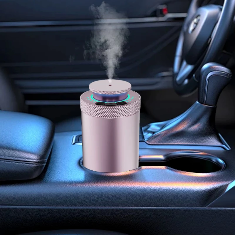 Portable luxury intelligent rechargeable air freshener anhydrous aromatherapy essential oil electric USB car diffuser
