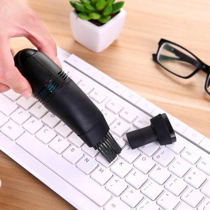 Mini teclado USB aspirador de pó Desktop escova lacuna ângulo morto pequena vassoura limpador sujeira
