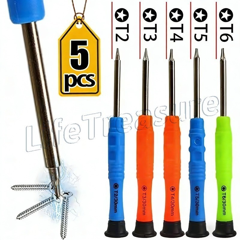 5 Unidades/Conjunto Chaves De Fenda Torx Star Head-Para Telefone , Relógio , Reparo De Laptop-Acessórios De Hardware-Fer