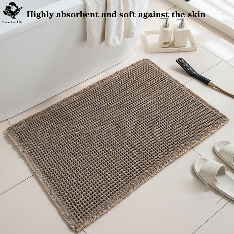 PFG Waffle Banheiro Tapete Absorvente De Água Qui Dry Antiderrapante Para Entrada De Decoração De Quarto FG