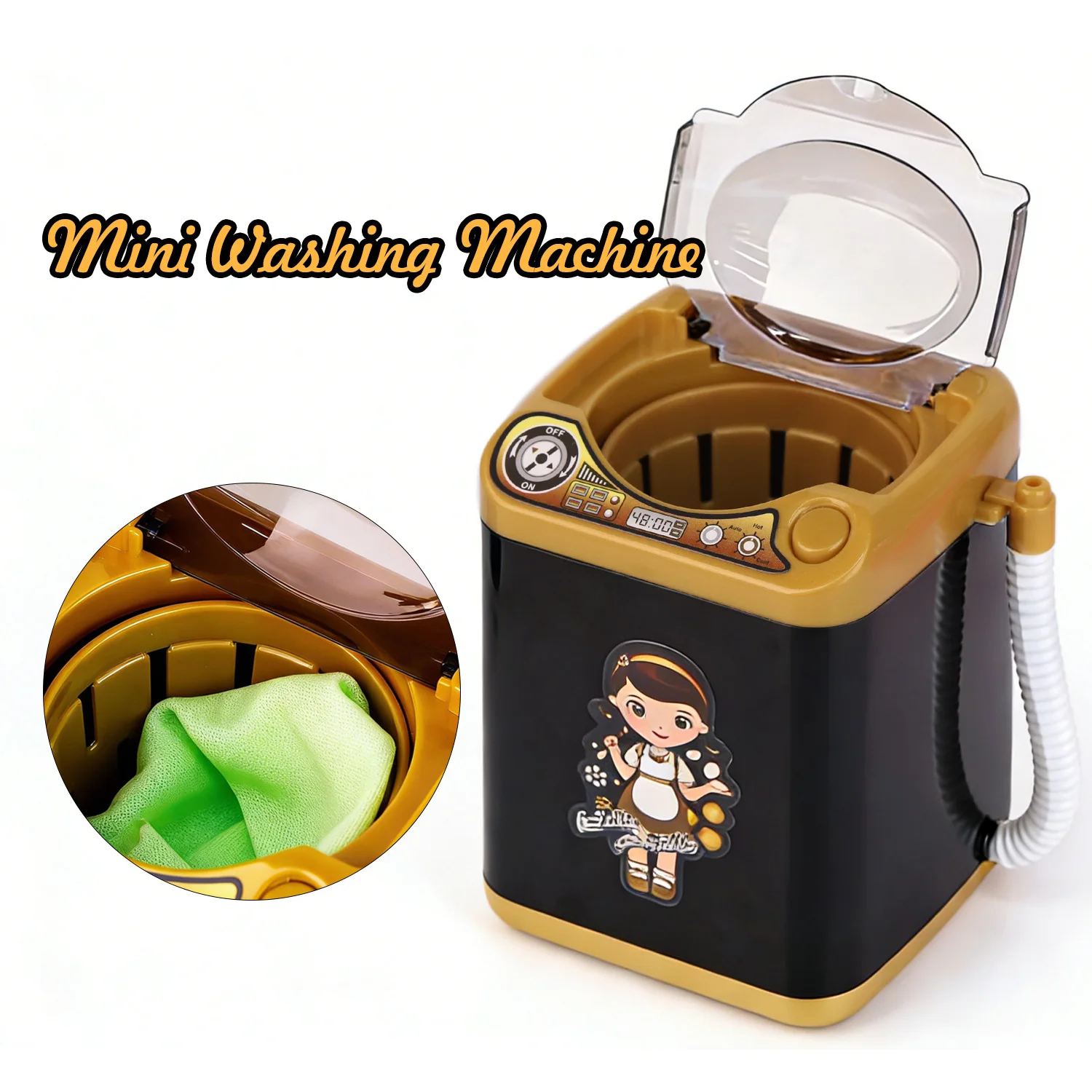Mini Electric Lash Washing Machine Automatic Makeup Brush Cleaner Play Home Coffee Mixer Makeup Brush Cleaner Machine