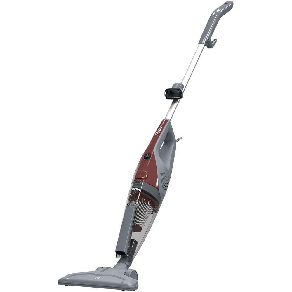 Aspirador de Pó Vertical 2 em 1 Oster Stick com Filtro Hepa Vermelho 600W 220V