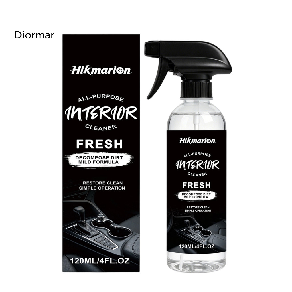 Car Spray Air Freshener Spra Upholstery Cleaner 120ml – Multi-surface Leather Plastic Fabric for Dashboard Seats Door