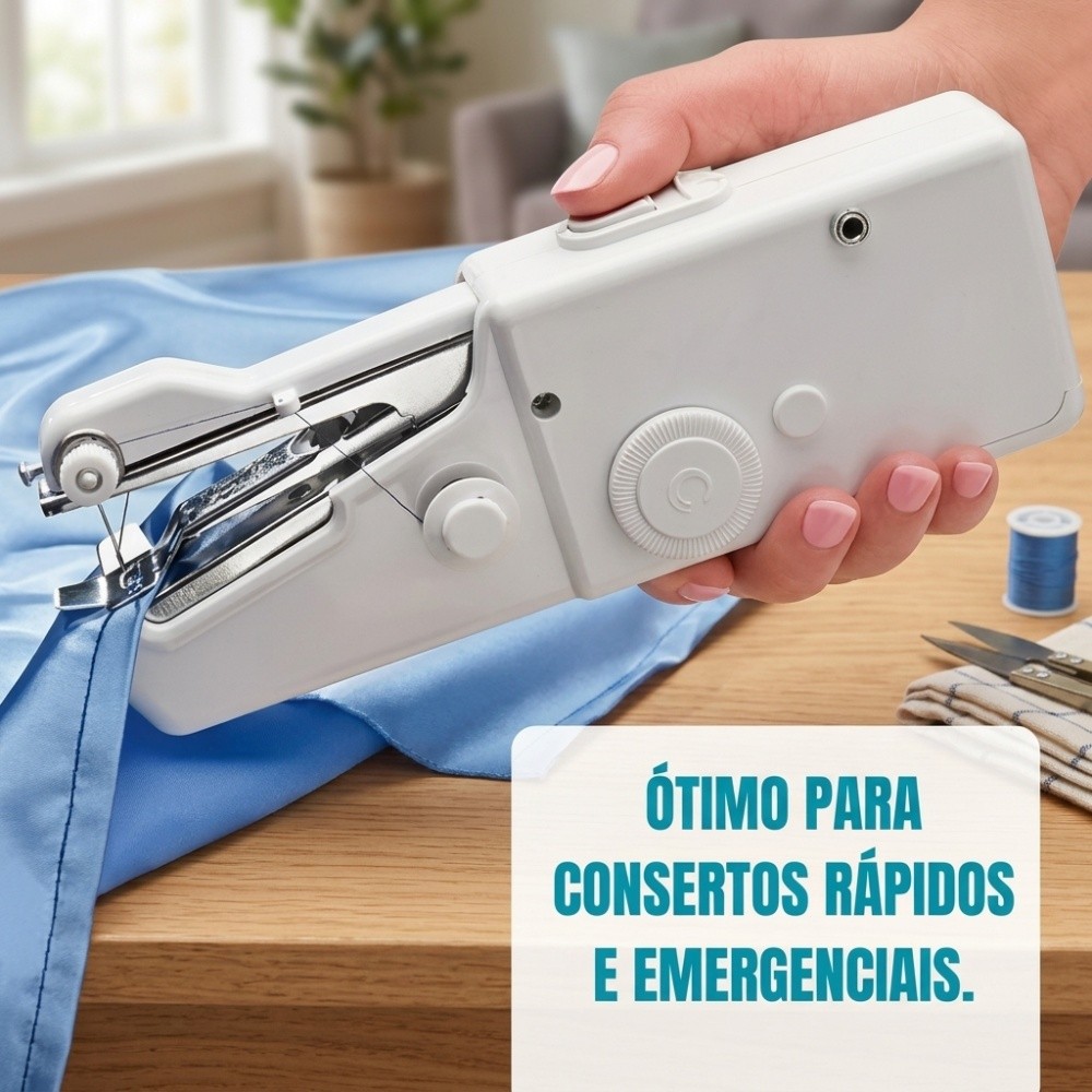 Aparelho de Costura Handheld Leve com Alimentação de Pilhas para Uso Doméstico