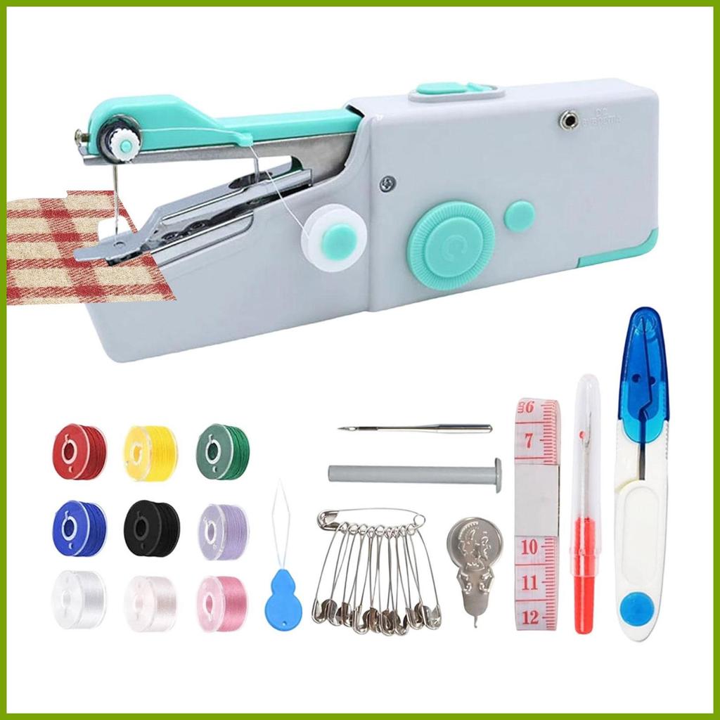Pequena Máquina De Costura Portátil Elétrica Handheld Costurador Iniciante Roupas Remendar Para Tecidos DIY lrnbr