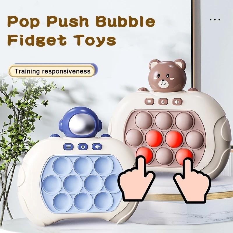 【Alívio do Estresse】Stress Relief Toys Handheld Gaming Machine Unique Bubble Pop/Brinquedo/Pop/Relaxamento/Portátil