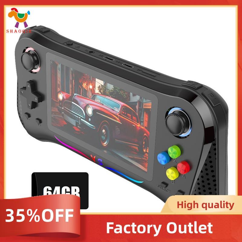 X8M Retro Vídeo Handheld Game Console 64GB 20000 + Jogos 4.5 Polegada IPS Tela Suporte Vários Emuladores Preto