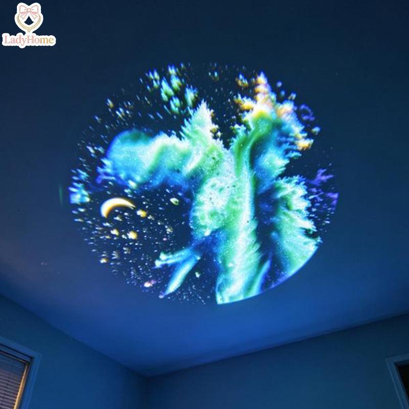 LADYH Projetor Galaxy Alimentado Por USB Realista Multi Planet Patterns Flexível Ne Night Light Para Quarto Adulto