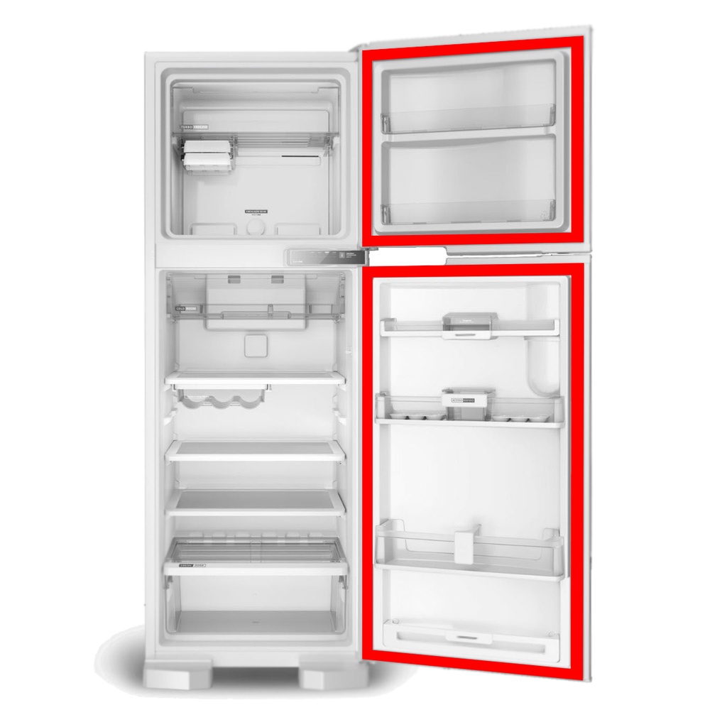 Jogo de Borrachas Gaxeta Para Bosch Intelligent 44 440 Geladeira Refrigerador 68x56 68x116