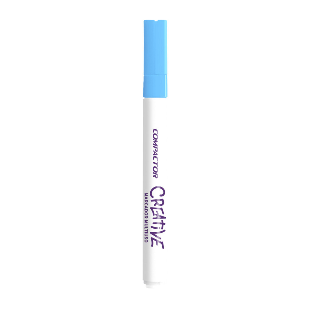 Marcador multiuso Compactor creative azul claro