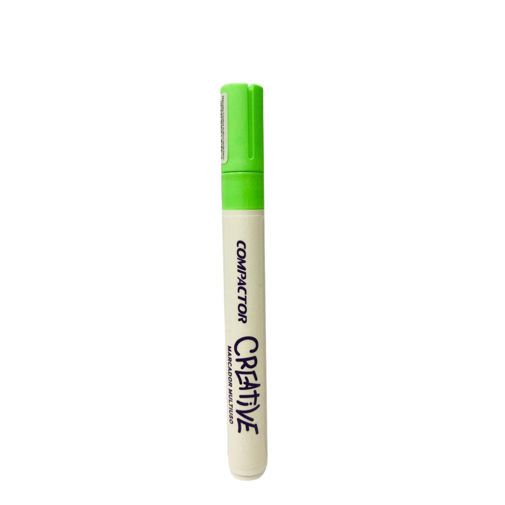 Marcador multiuso Compactor creative verde neon