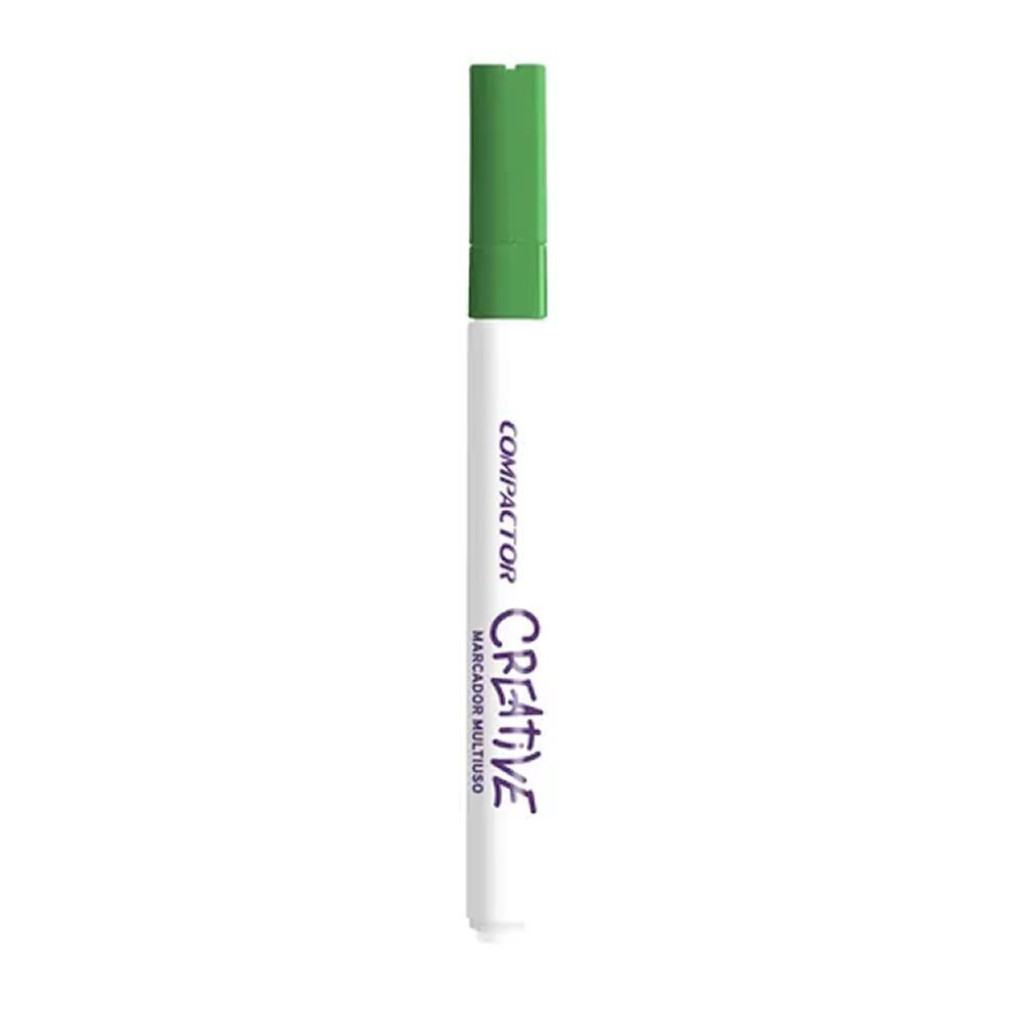 Marcador multiuso creative 4mm verde escuro compactor 2897019