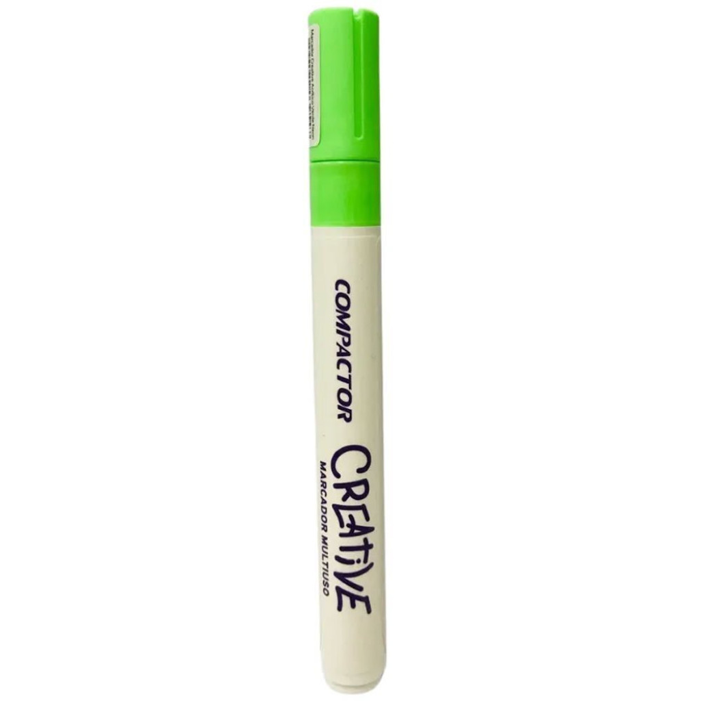 MARCADOR MULTIUSO CREATIVE 4MM VERDE NEON   COMPACTOR   2897069