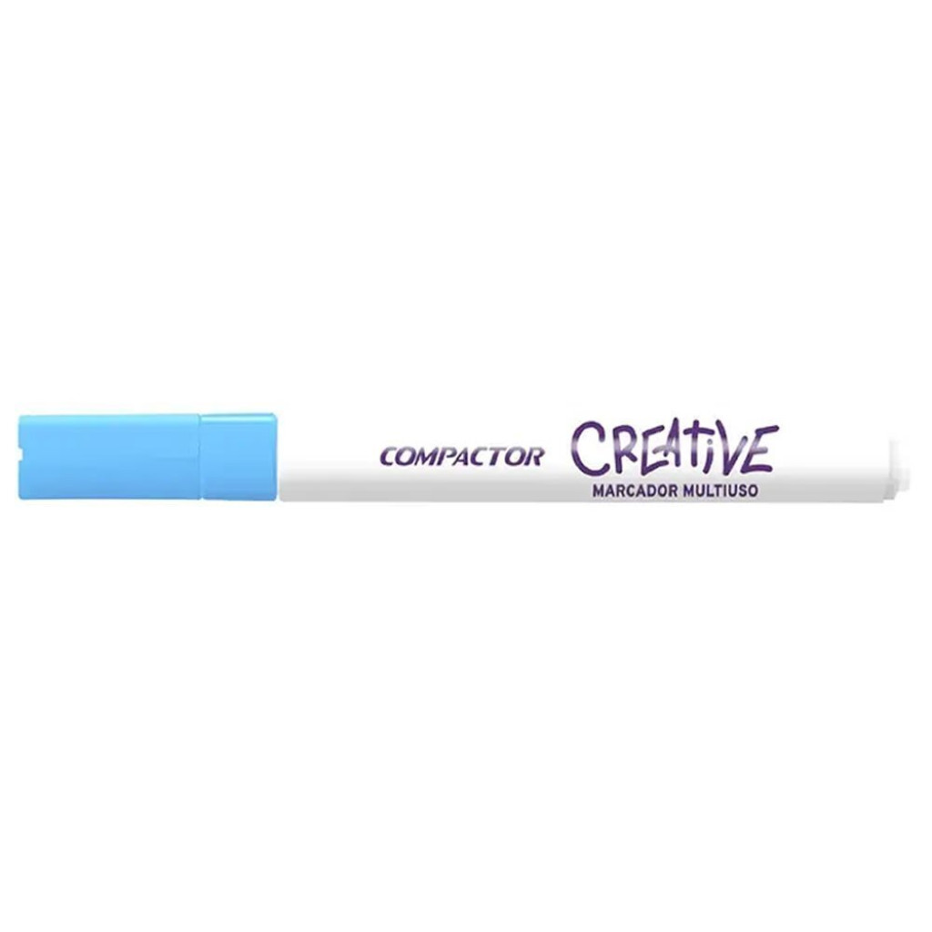 MARCADOR MULTIUSO CREATIVE 4MM AZUL CLARO   COMPACTOR   2897010