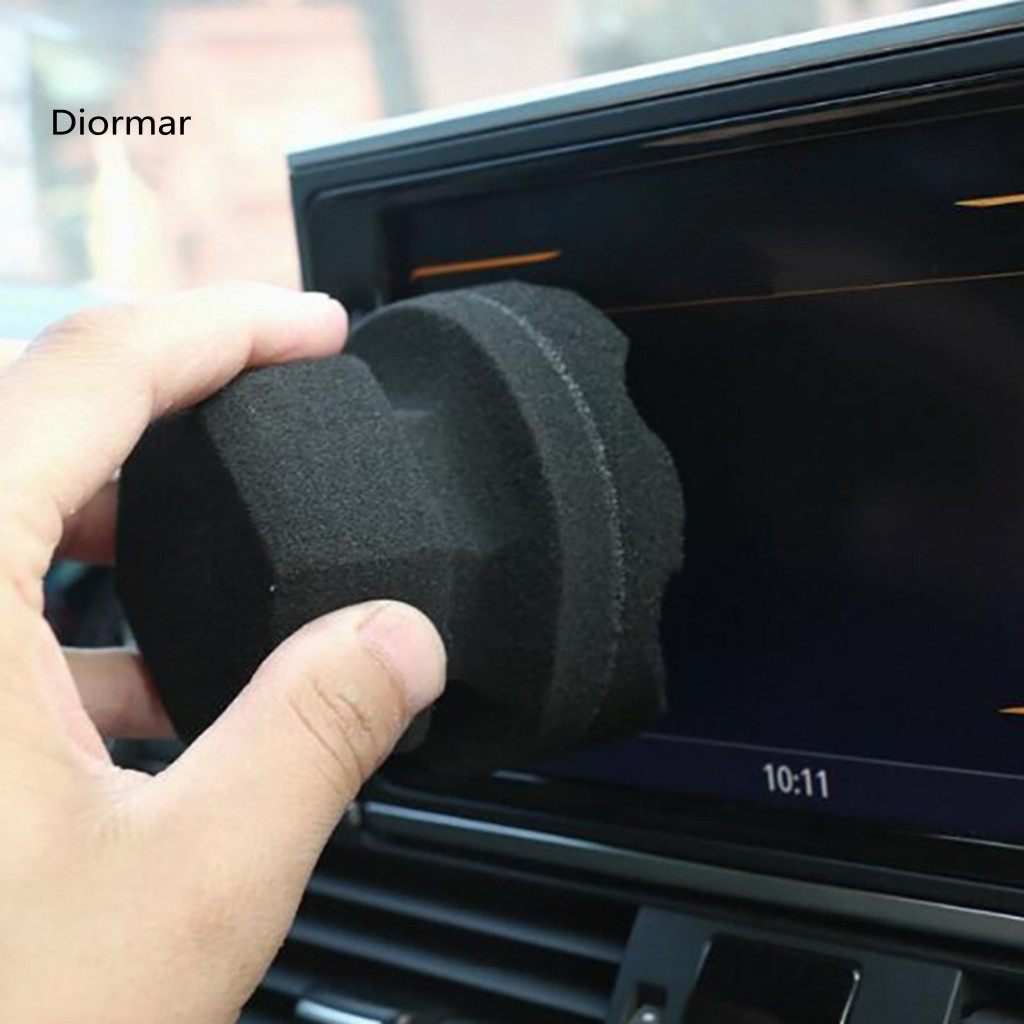 Foam Tire Dressing Pad Flow Shine Applicator No-drip Streak-free Reusable Car Truck Tool with Professional Polishing Pad