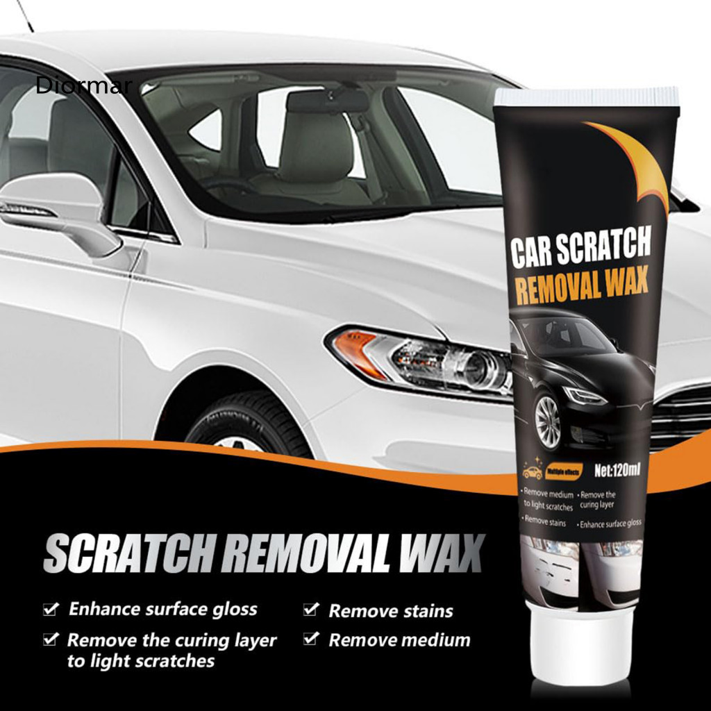 Scratch Remover for Vehicles Car Repair Cream 120ml – Filler Polishing Wax for Easy-to-use Kit with Sponge for Automot