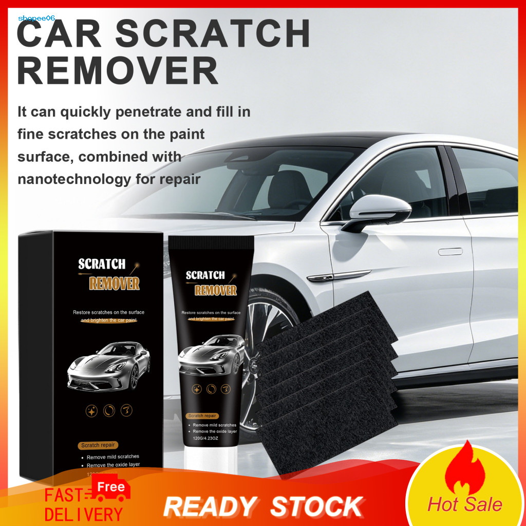 Scratch Repair Cream Car Remover Auto Paint 120ml – Wax Vehicle Polishing Easy Restoration Shine Enhancer for Smooth