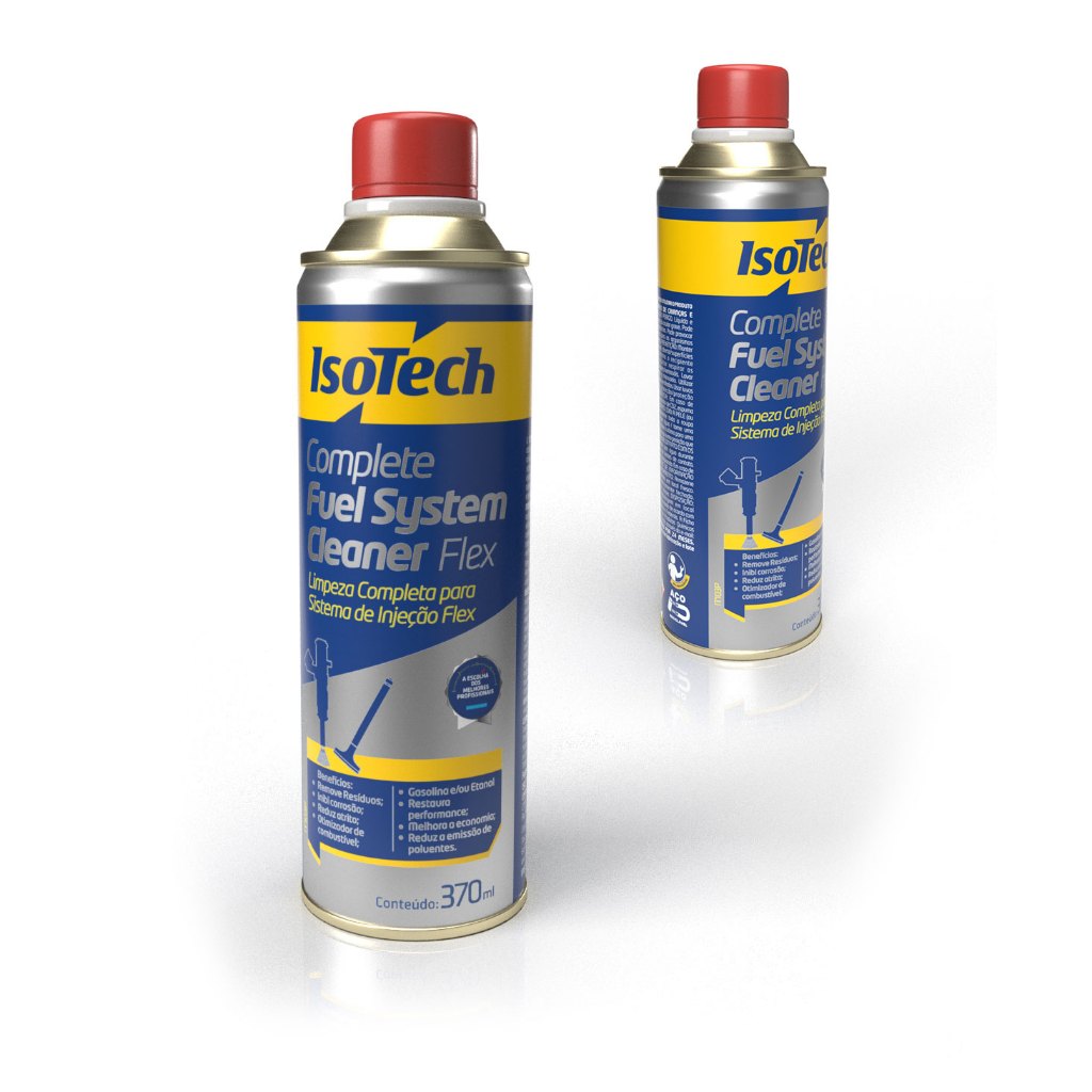 1 Aditivo Combustivel Complete Fuel System Cleaner Flex Isotech 370ml Limpeza Completa Para Sistema De Injeção Flex