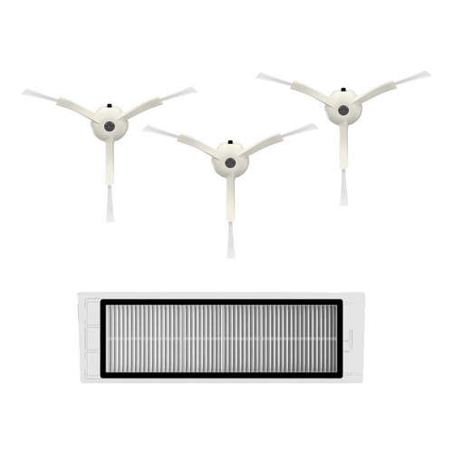 3 Escovas Laterais 1 Filtro Não Lavável Xiaomi Mi Vaccum
