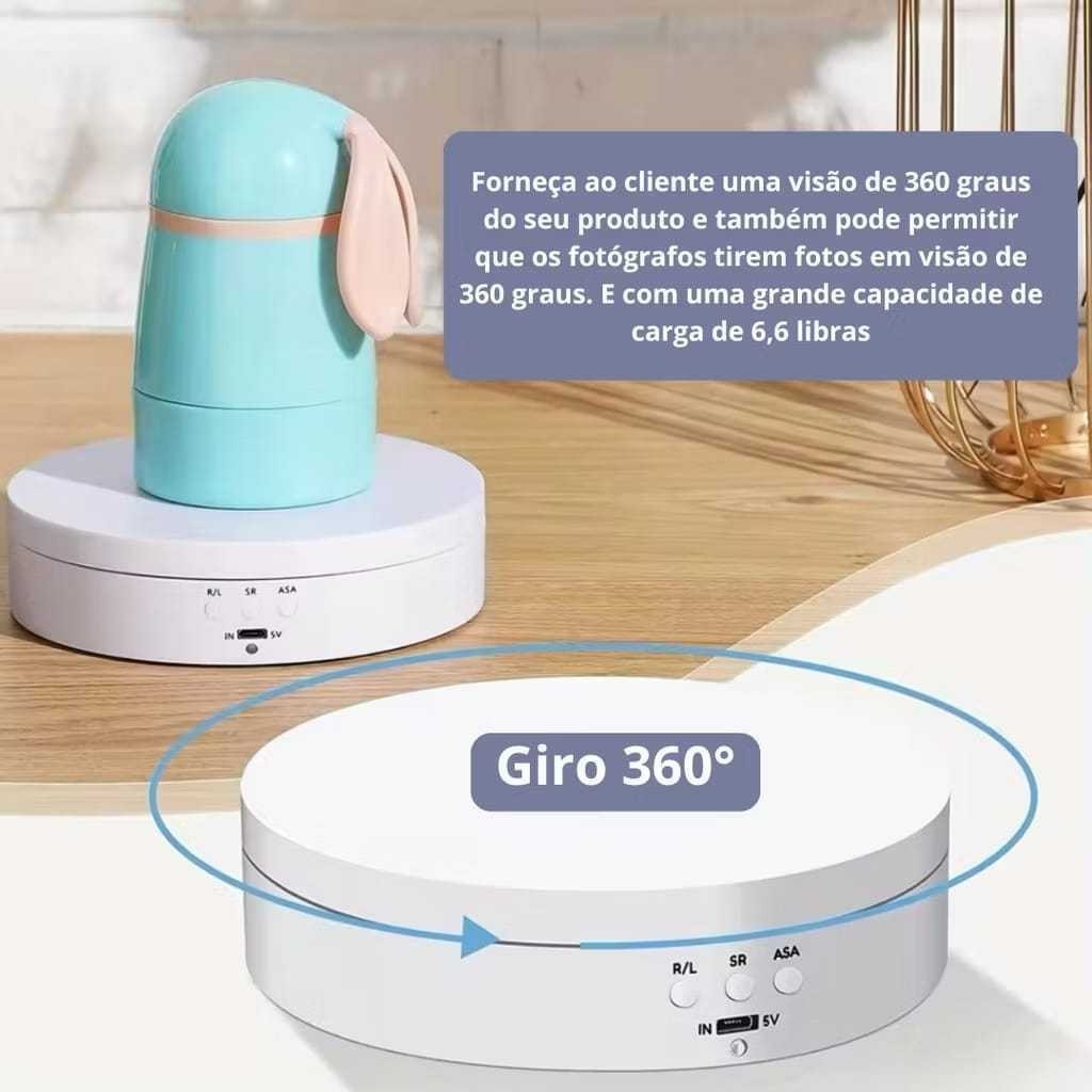 360° Rotating Display Stand° Electrical | Adjustable Speed | Clockwise and counterclockwise rotation | USB or Batterie