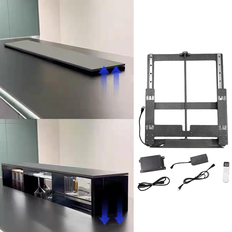 Elevator System Motorized Pantry Storage Electric Shelf Smart Home Accessories for Kitchen Wine Automatic Lift up Basket Cabinet
