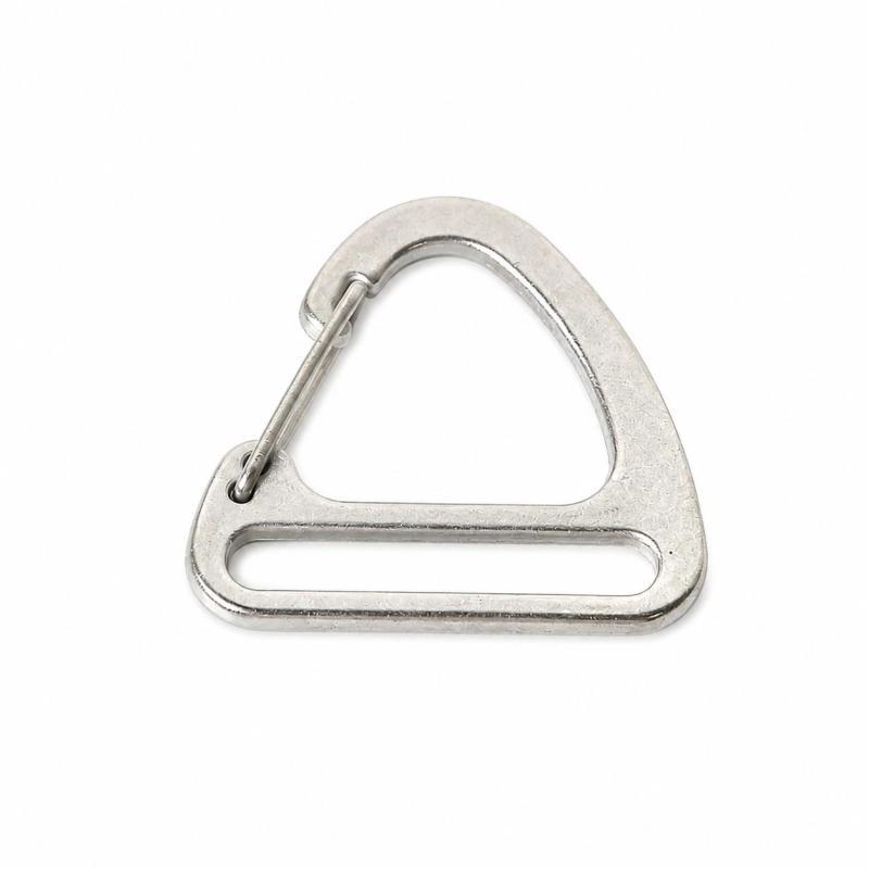 [Fineblue] Fivela Triangular De Liga Para Mochilas Ao Ar Livre 25 Mm De Diâmetro Interno Branco Fosco