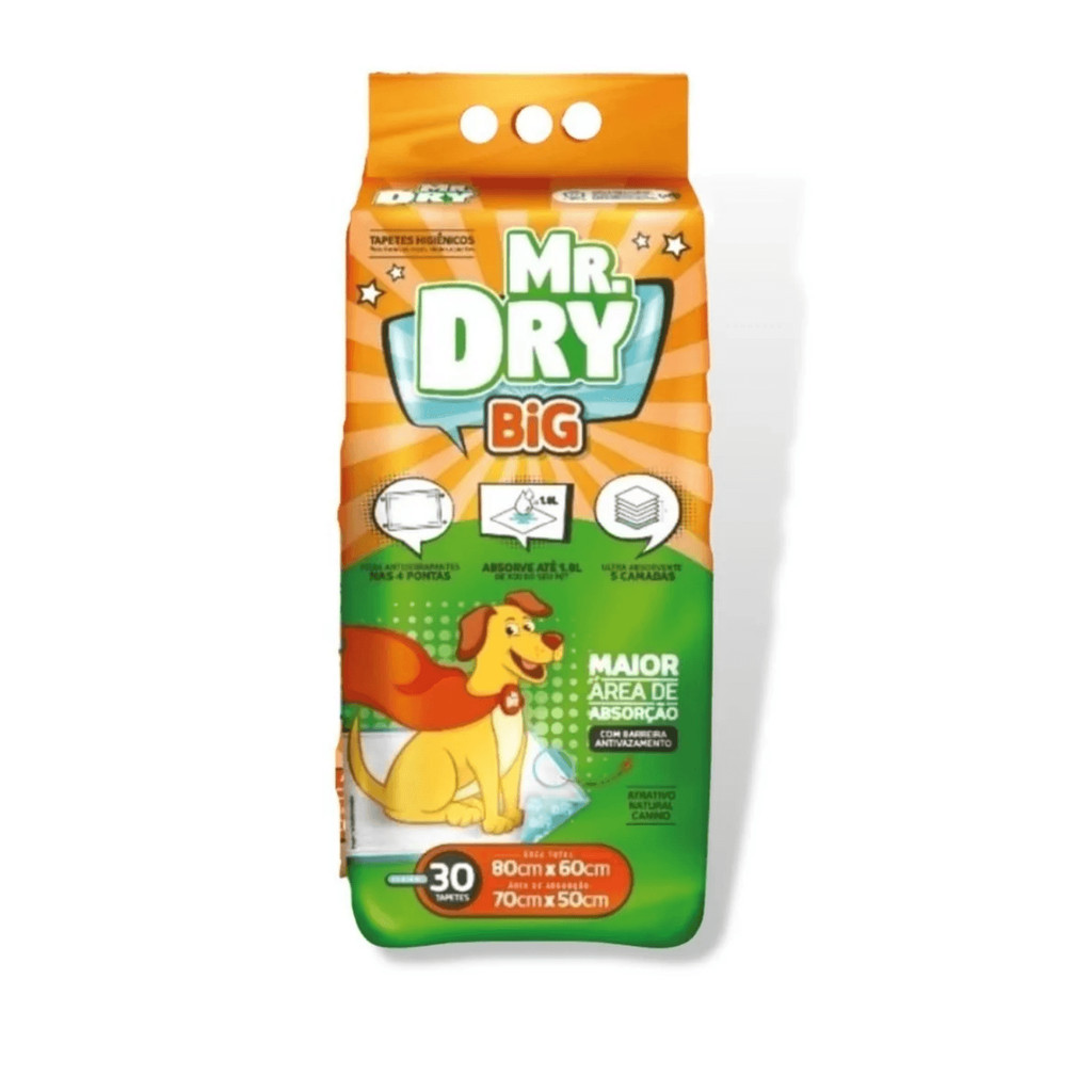 Tapete Higiênico Mr Dry Para Cães Big 80X60Cm