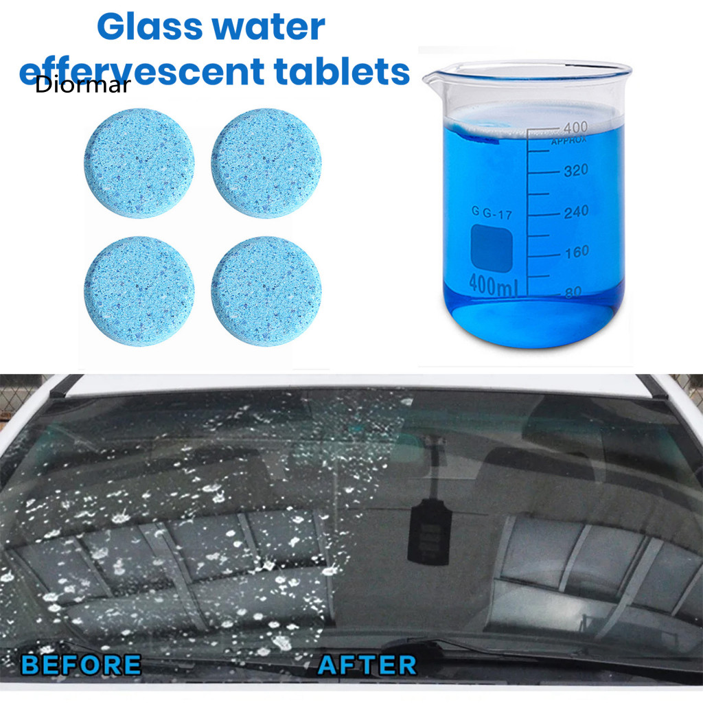 Car Windshield Washer Easy-to-use Cleaner 10/20/40 Pcs Auto Glass Effervescent Tablets Super Concentrated Fluid for Stre