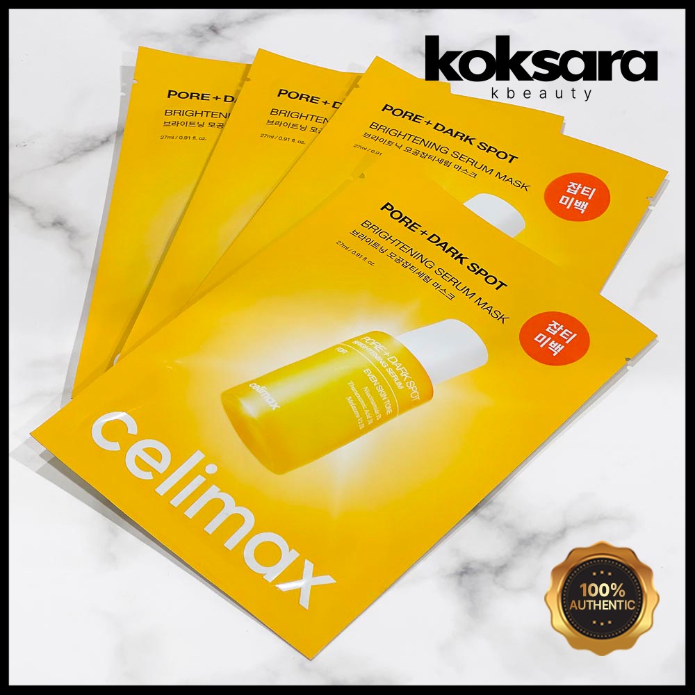 Celimax Brightening Pore Blemish Serum Mask 1EA /4EA sheet