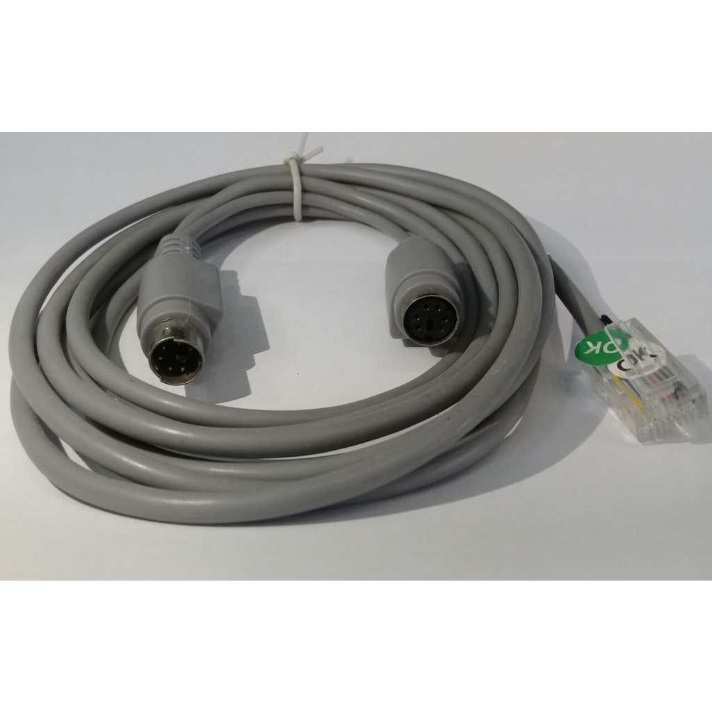 Cabo Mini Din Femea 7 Pinos X Mini Din Macho 7 Pinos P/ Rj11