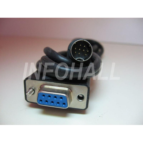 01 Cabo Db9 Serial Fêmea X Mini Din Macho 9 Pinos 1 Metro