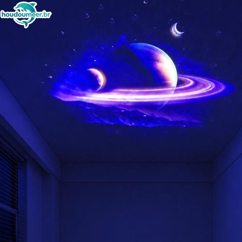 HOUDO Projetor Galaxy Alimentado Por USB Multi Planet Patterns Pescoço Flexível Para Quarto