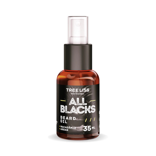Óleo para Barba Barbearia All Blacks argan Treeliss - 35ML