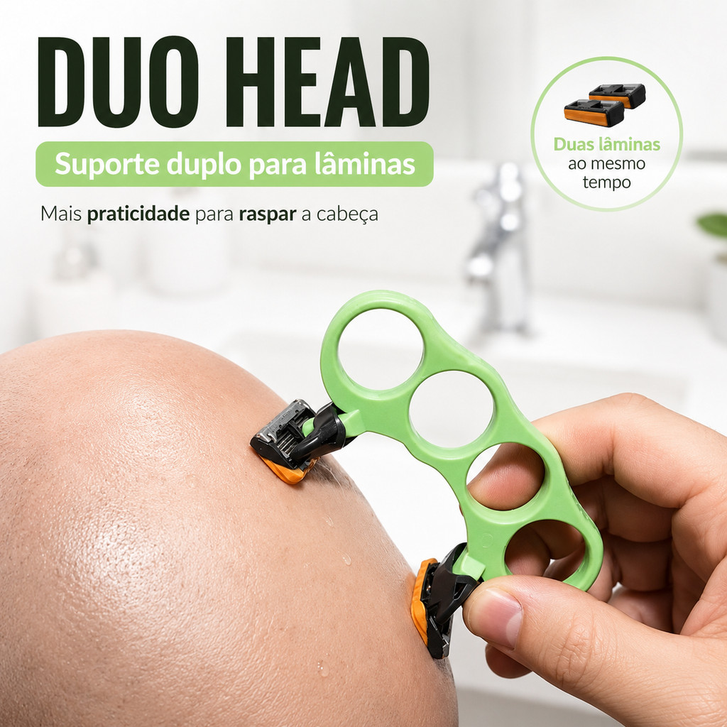 Clube dos Carecas Barbeador Gillette Mach 3 Fusion 5 para Homens Cabeça Raspada Liso Perfeito & Depilação para Mulheres