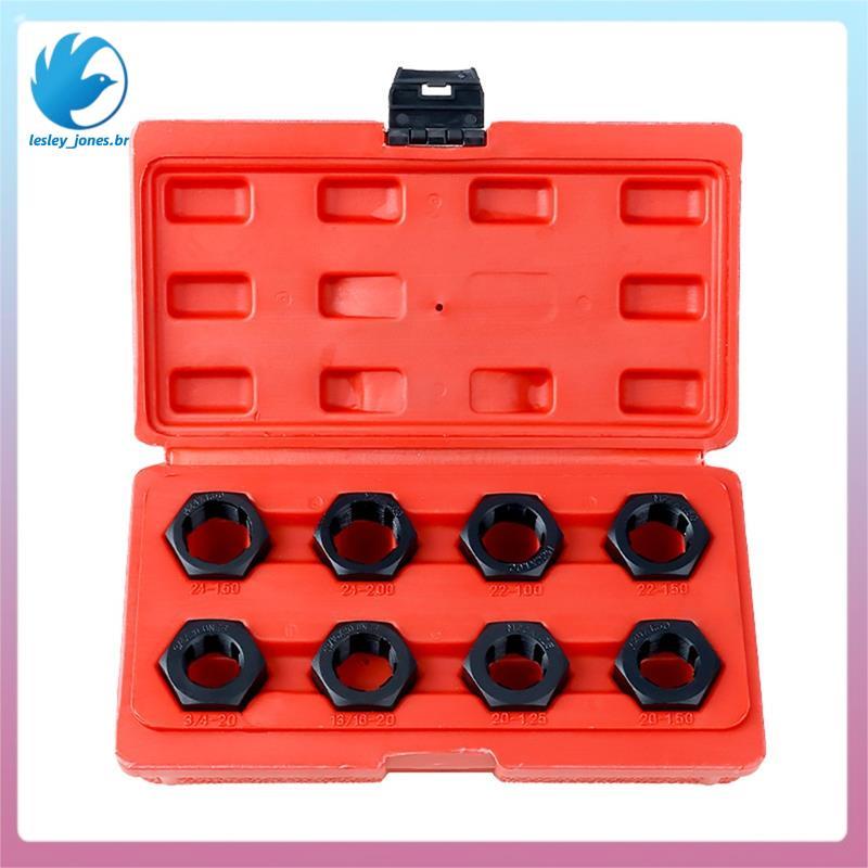 [lesley_jones.br] Conjunto De Ferramentas De Recauchutagem Do Eixo Torcido (8 Peças) Chave De Reparo De Torneira Hexagon