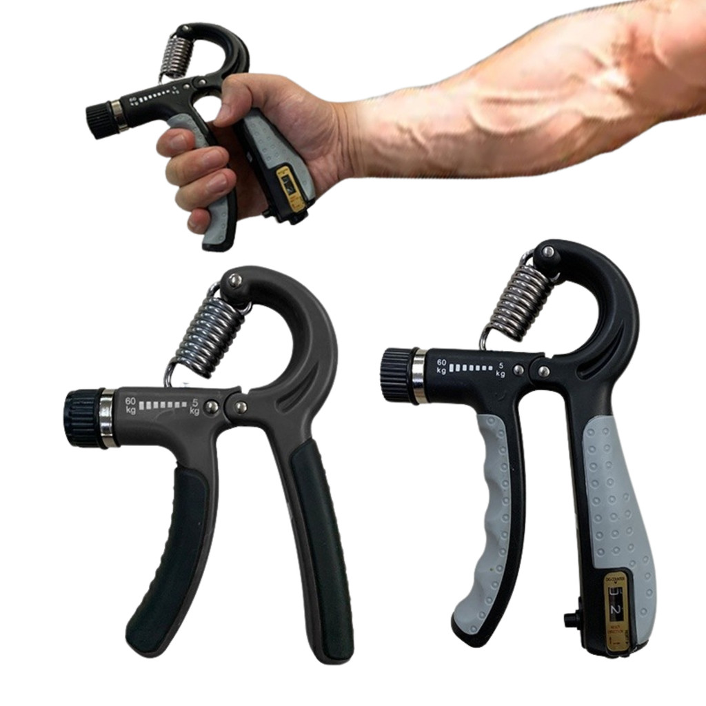 Hand Grip para Exercício Pulso Punho 5 a 60kg e Contador