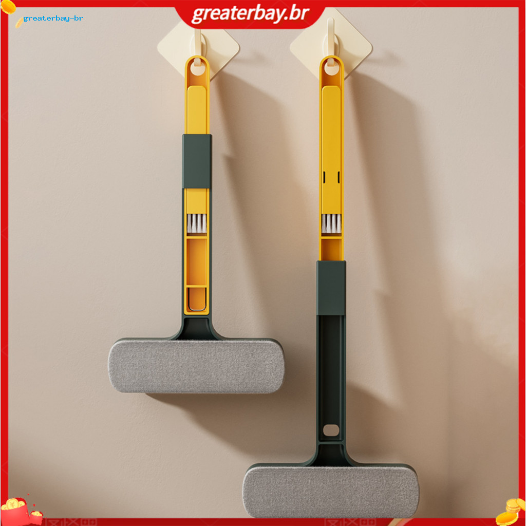 2-in-1 Window Screen Brush with Extendable Handle – Lightweight Removable Reusable Handheld Scrubber for Easy Perfect