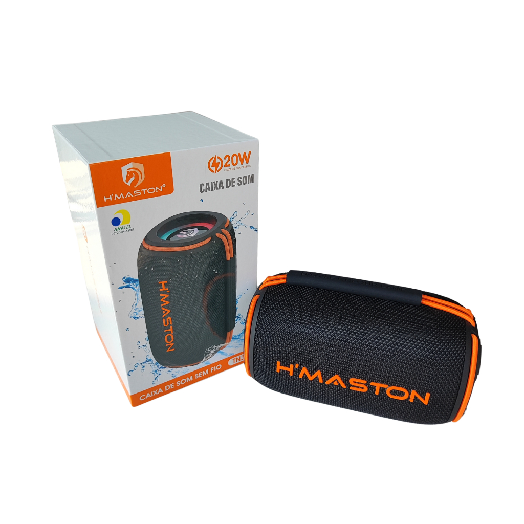 Caixa de Som Alto Falante Portátil Wireless Sem Fio Bluetooth RGB TN34 20W Waterproof