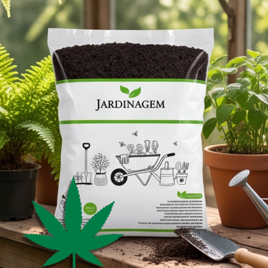 Substrato para Ervas Medicinais Aromáticas Indoor Vasos Mudas Plantio Leve Drenado Pronto Uso
