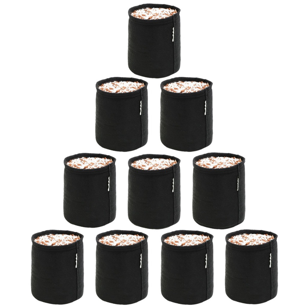 kit 10 vasos 5 litros de feltro prime cultivo indoor e outdoor
