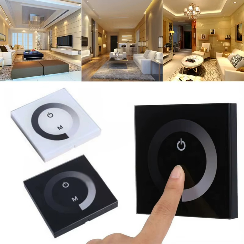 Interruptor Controlador De Luz Toque Único LED Moderno Dimmer