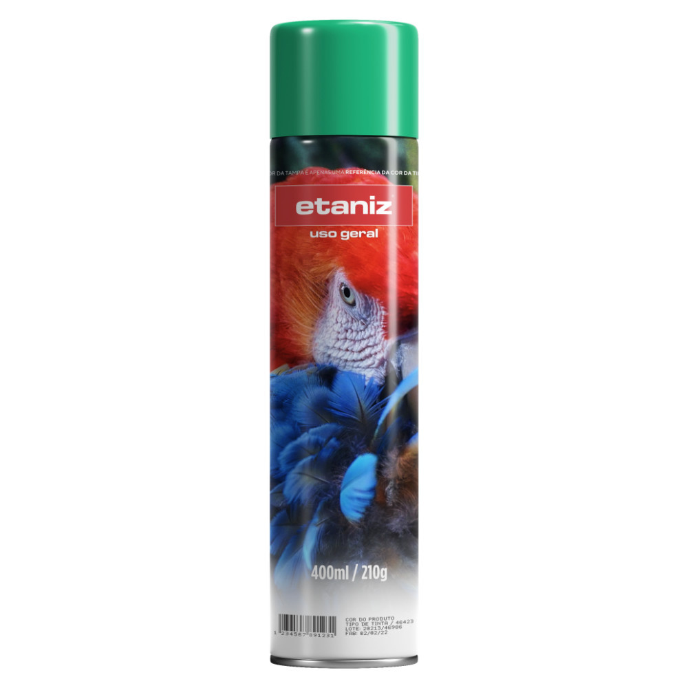 Tinta Spray Verde Claro Uso Geral 400ml secagem rápida
