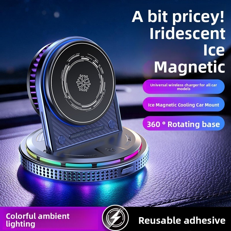 [YZ-Tech] Suporte magnético para telefone para carro Symphony Ice 2026 Novo estilo TEC Semiconductor Carregador sem fio