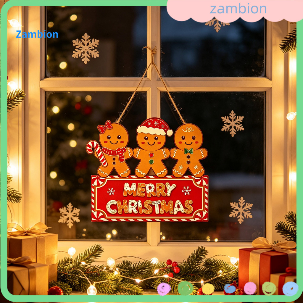 Seasonal Welcome Door Decor Christmas Hanging Wooden Signs Ornament Multi-layer Tree Plaque with Rope Festive Merry for