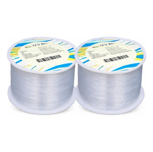 Kit 2 Rolos de Fio de Nylon 0,35mm 800m NYBC