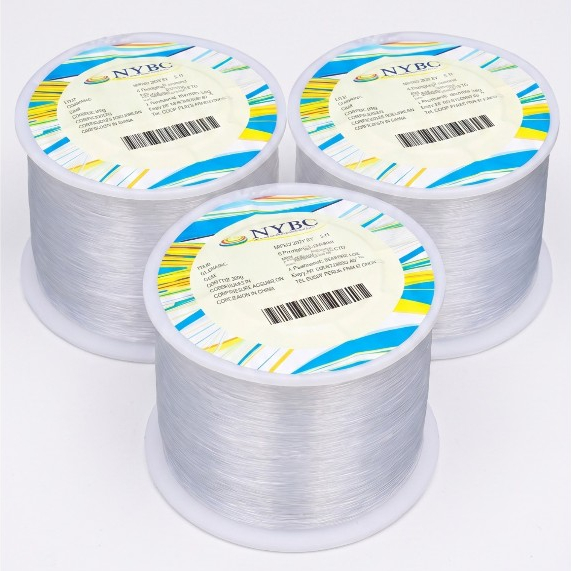 Kit 3 Rolos de Fio de Nylon 0,35mm 800m NYBC