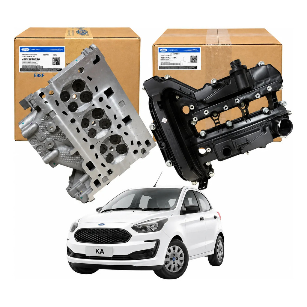 Cabecote Com Tampa De Valvulas 3cil 1.0 Ford Ka+ 14/21 Org