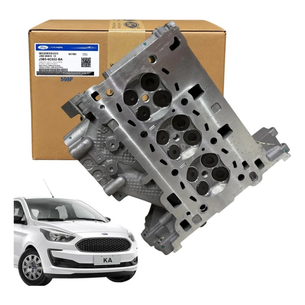Cabecote Completo Do Motor 3cil 1.0 Ford Ka+ 14/21 Original